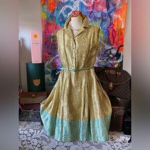 Beautiful NWT Sparkle Vintage Styling Cocktail Party DRESS none prettier 12 DURO